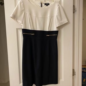 Tahari ASL black and white dress